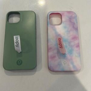 2 iPhone 12 loopy cases